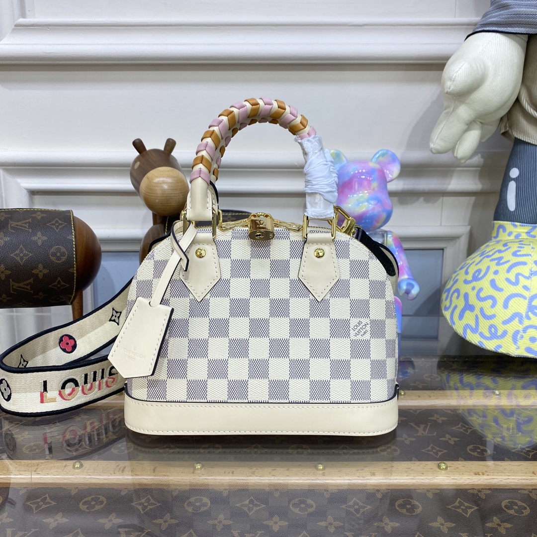Bagsaaa L0vis Vvtt0n Alma BB Ebene White - 23.5 x 17.5 x 11.5 cm