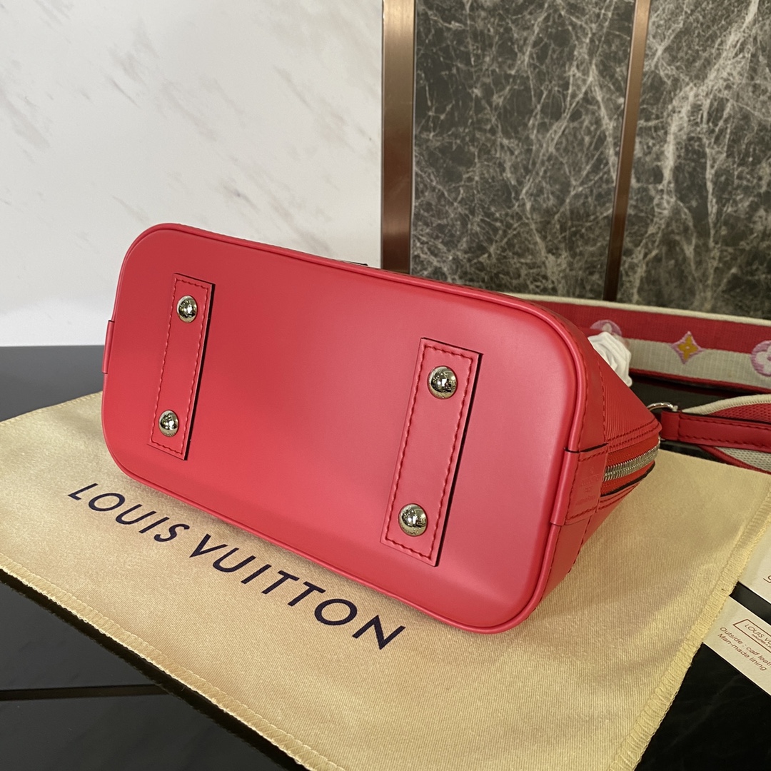 Bagsaaa L0vis Vvtt0n Alma BB Epi Leather Red - 23.5 x 17.5 x 11.5 cm
