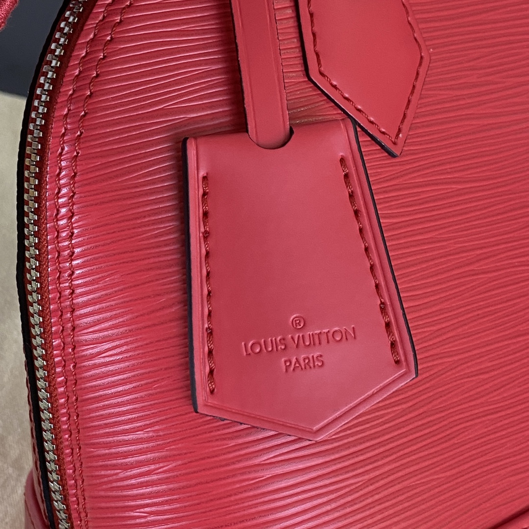 Bagsaaa L0vis Vvtt0n Alma BB Epi Leather Red - 23.5 x 17.5 x 11.5 cm