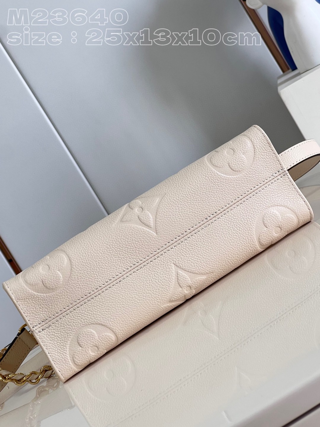 Bagsaaa L0vis Vvtt0n Onthego East West Cream M23698 - 25 x 13 x 10 cm