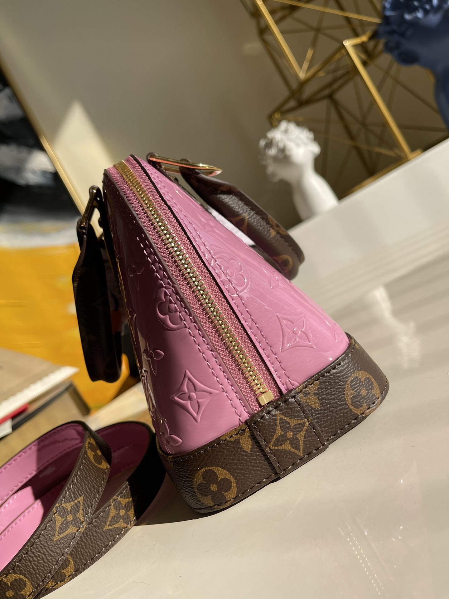 Bagsaaa L0vis Vvtt0n Alma Vernes Leather Pink - 25x19x11cm