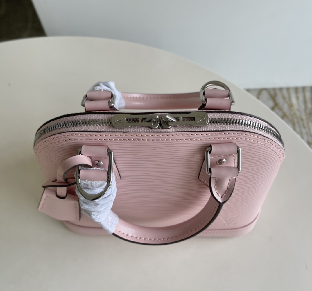 Bagsaaa L0vis Vvtt0n Alma BB Epi Leather Pink - 23.5 x 17.5 x 11.5