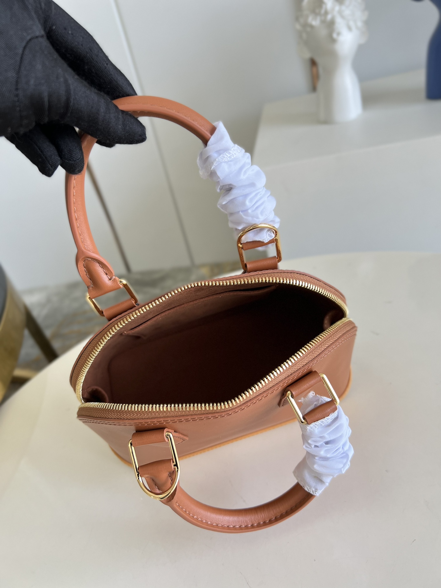 Bagsaaa L0vis Vvtt0n ALma BB Brown Soft Leather - 23.5 x 17.5 x 11.5cm