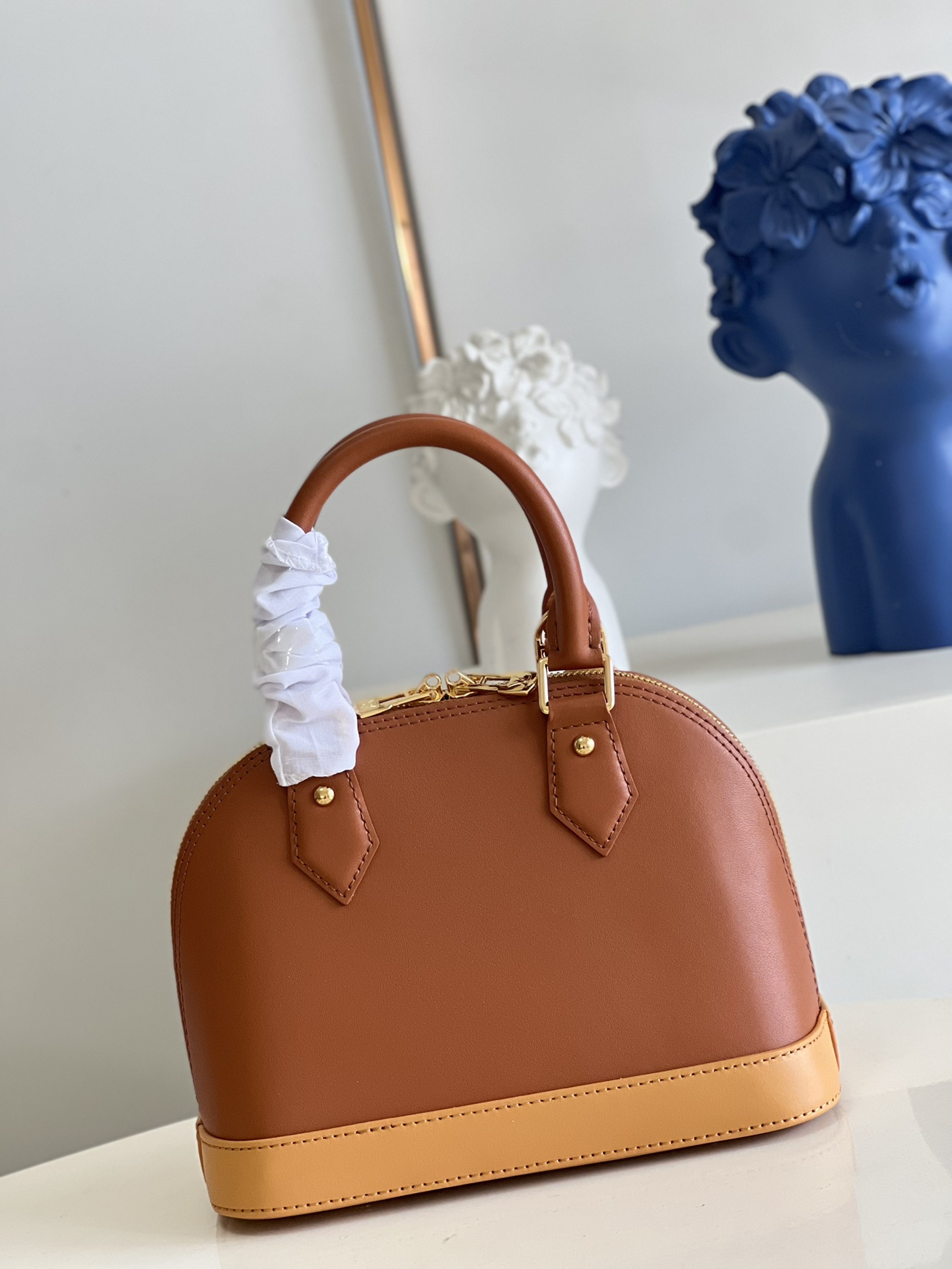 Bagsaaa L0vis Vvtt0n ALma BB Brown Soft Leather - 23.5 x 17.5 x 11.5cm