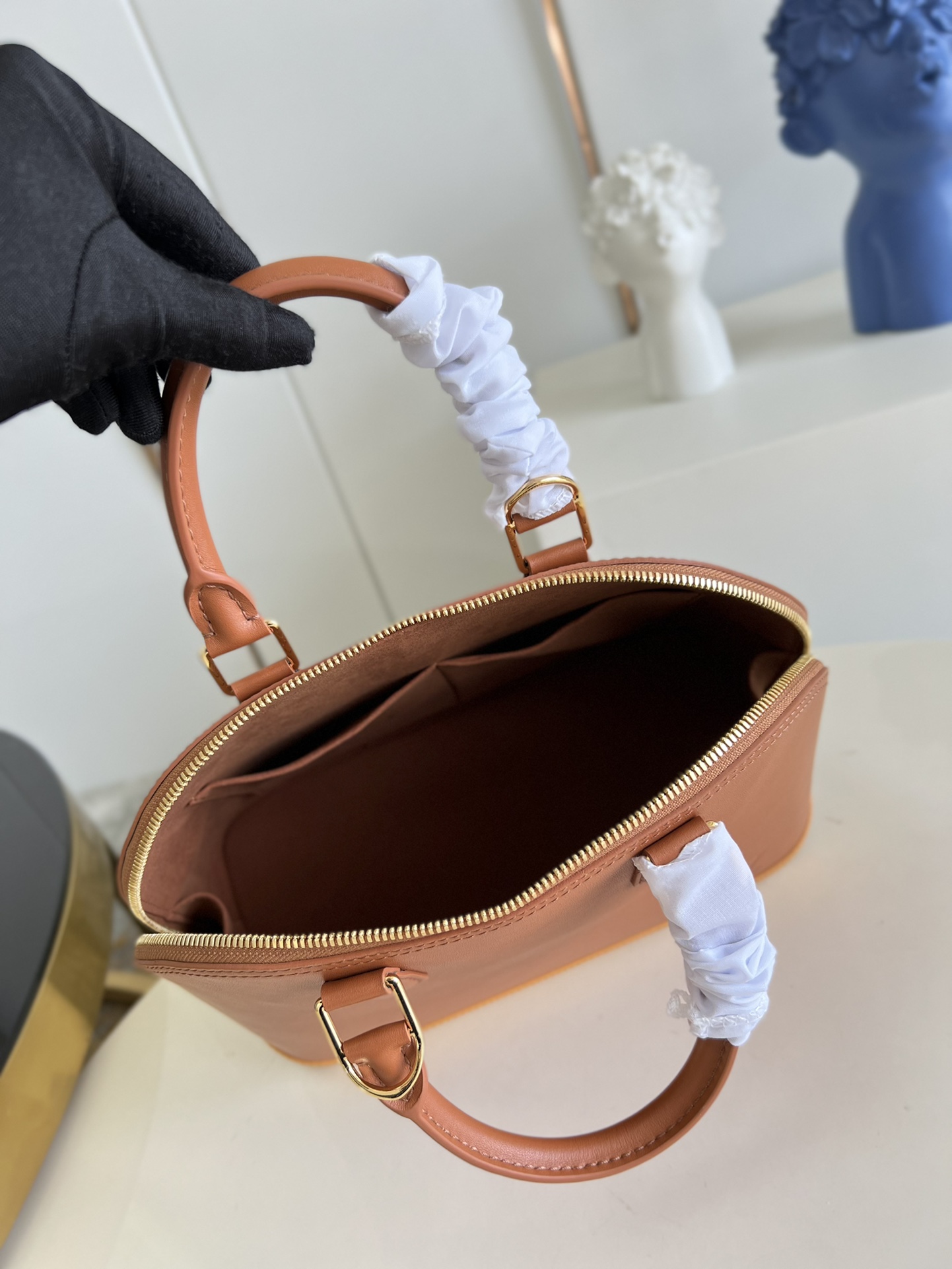 Bagsaaa L0vis Vvtt0n ALma PM Brown Soft Leather - 32 x 25 x 16 cm