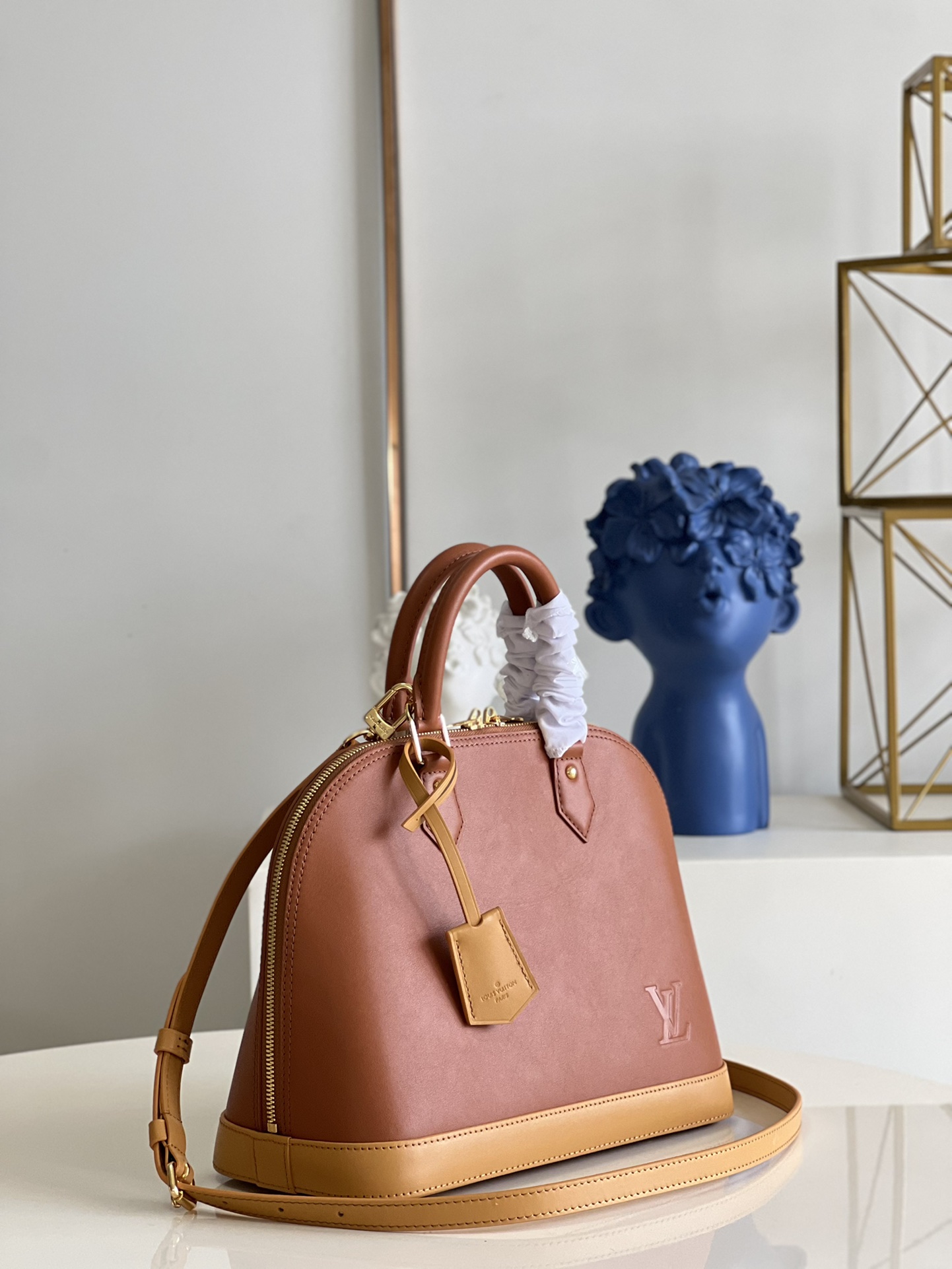 Bagsaaa L0vis Vvtt0n ALma PM Brown Soft Leather - 32 x 25 x 16 cm