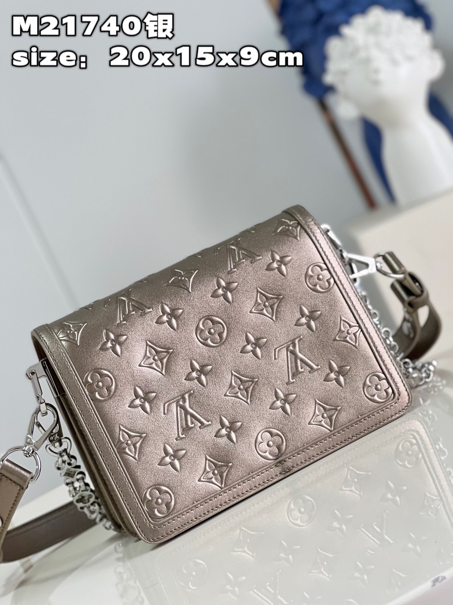 Bagsaaa L0vis Vvtt0n Mini Dauphine Silver