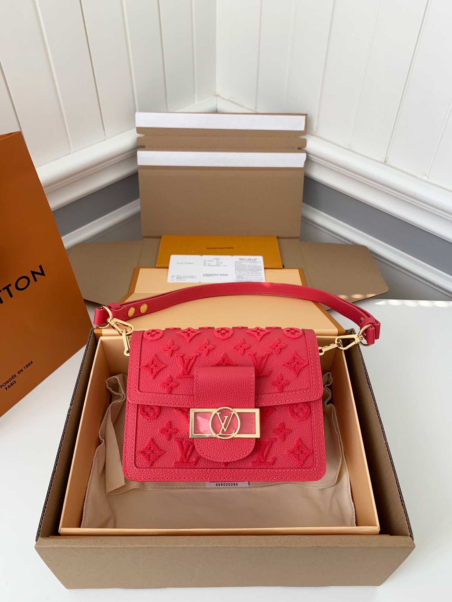 Bagsaaa L0vis Vvtt0n Dauphine Mini Pink