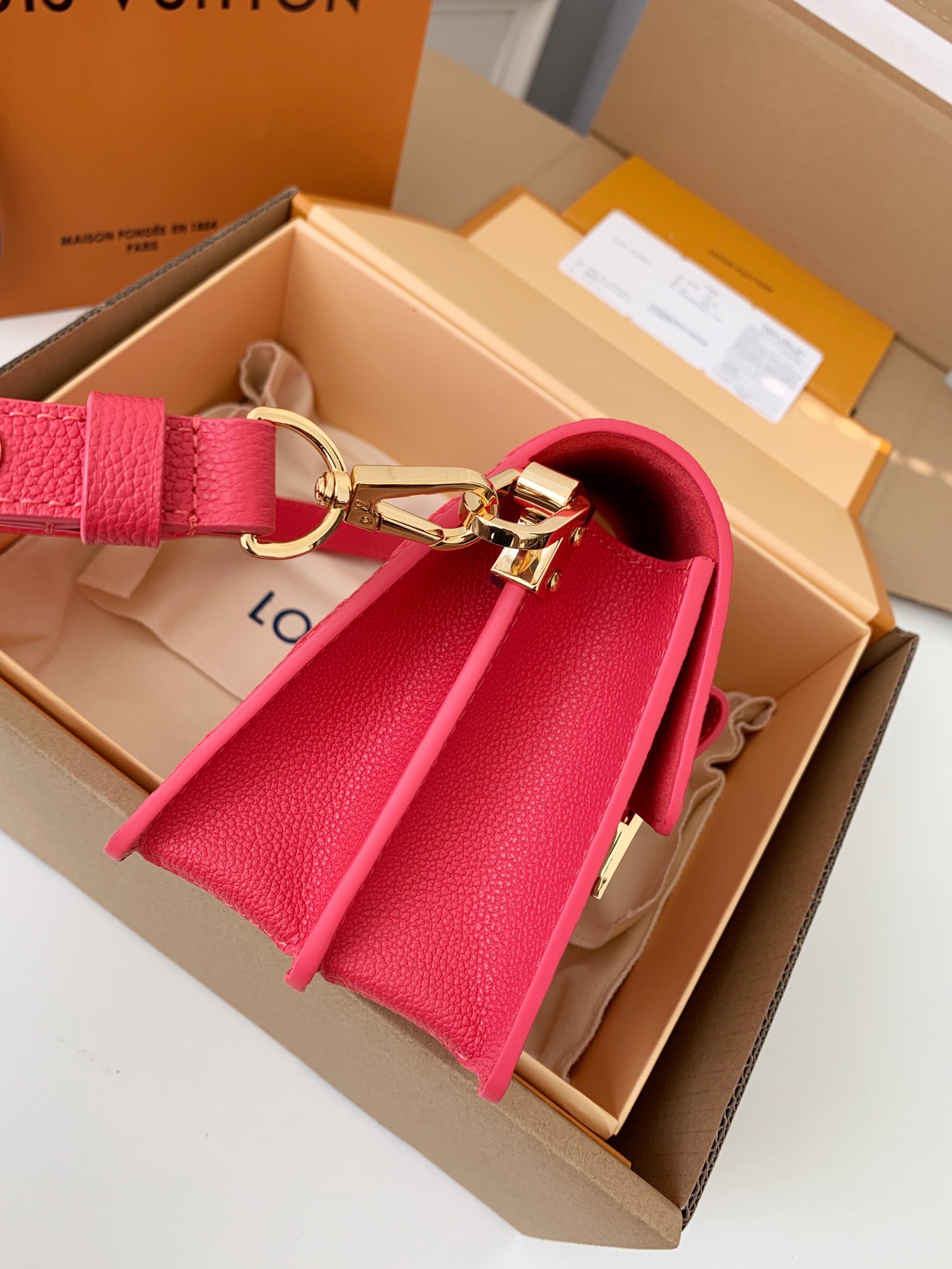 Bagsaaa L0vis Vvtt0n Dauphine Mini Pink