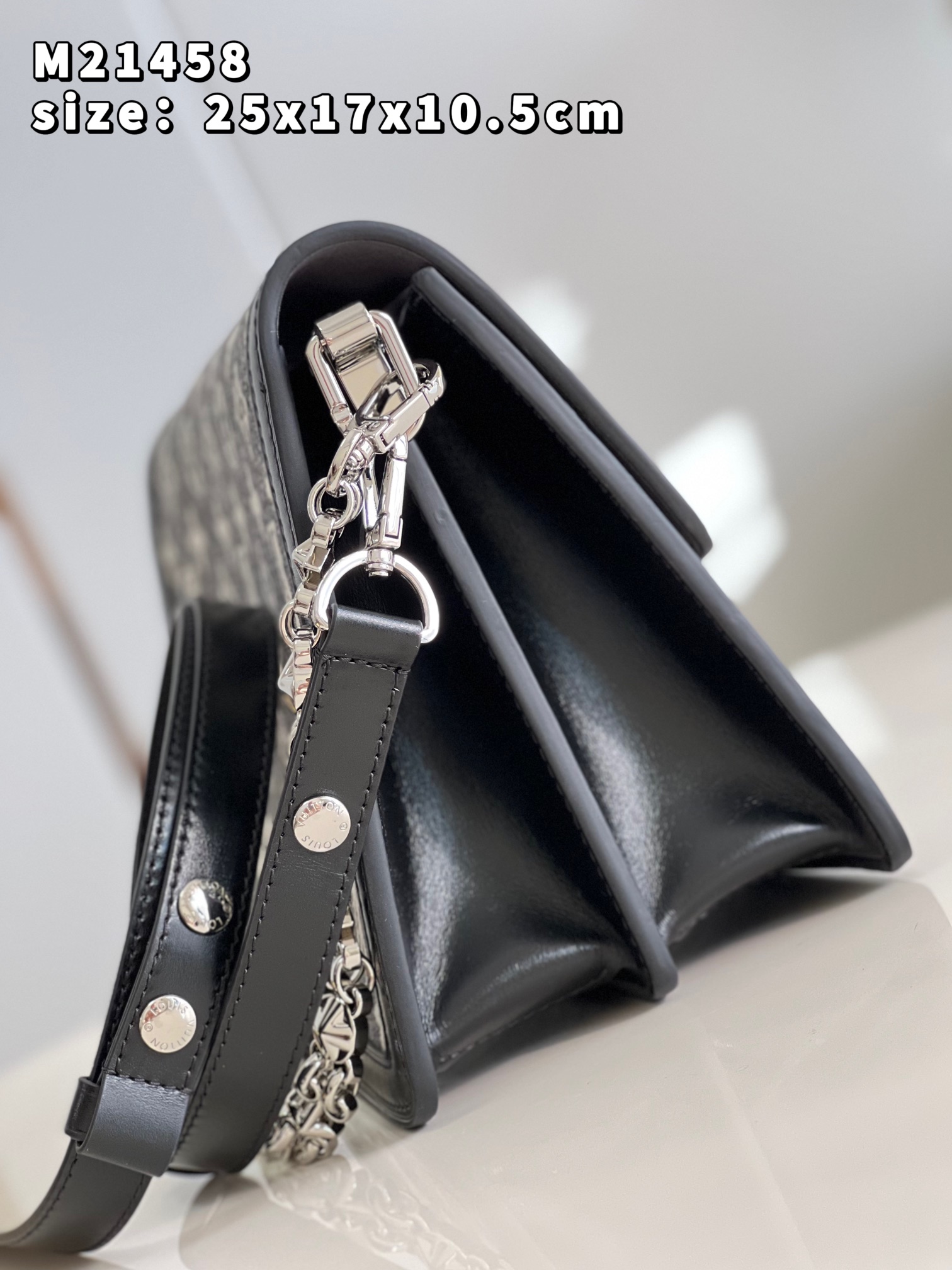 Bagsaaa L0vis Vvtt0n Dauphine MM Black Denim