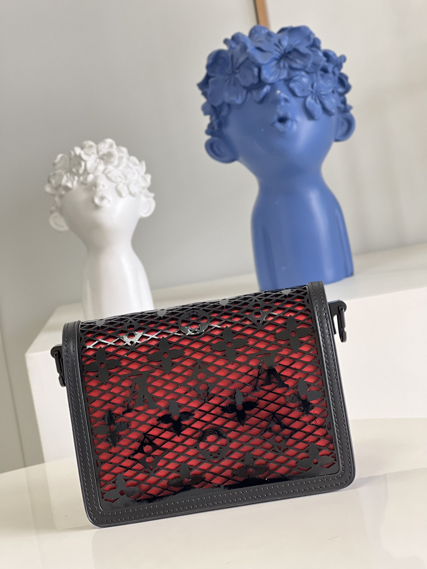 Bagsaaa L0vis Vvtt0n Dauphine Mini Lace Bag Black