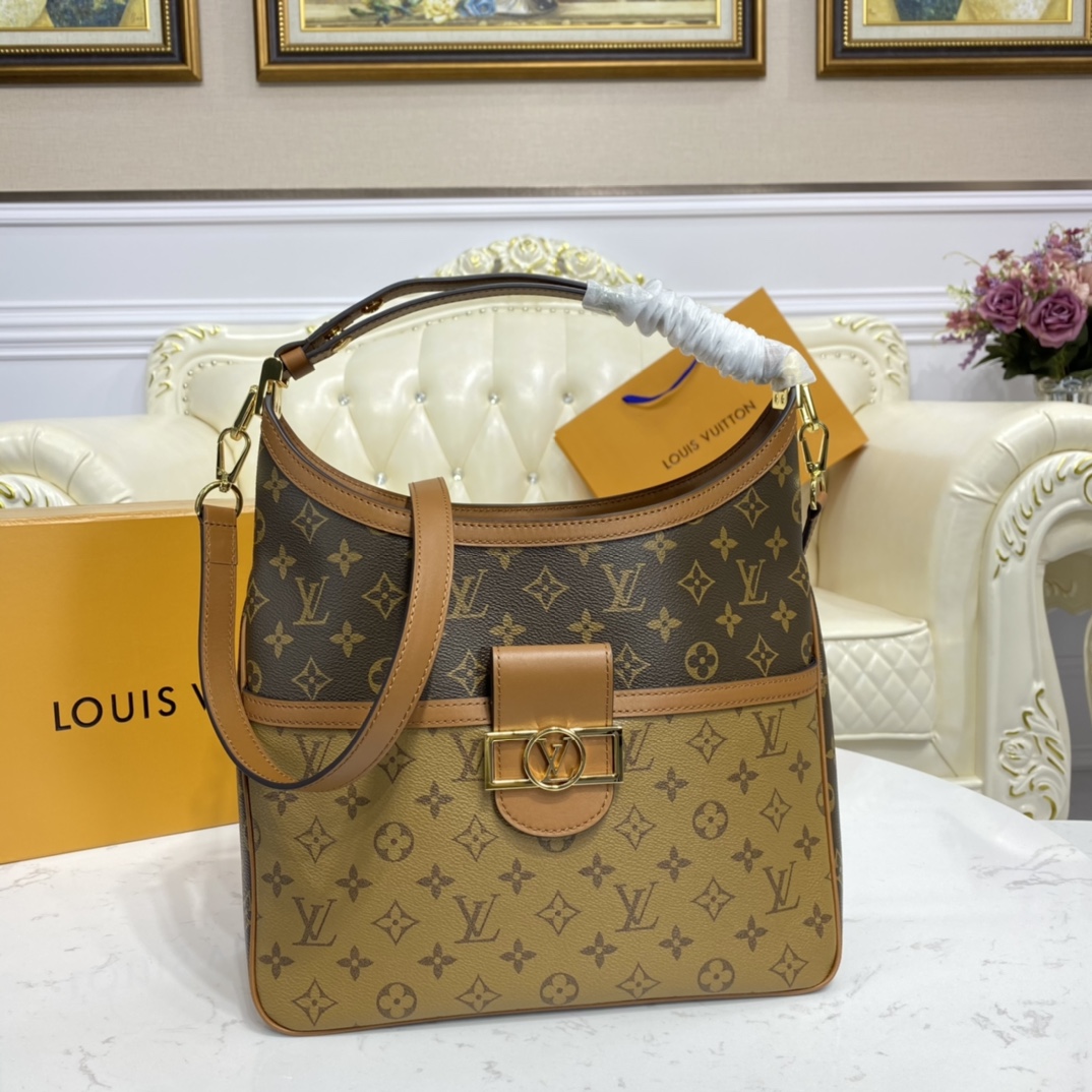 Bagsaaa L0vis Vvtt0n Dauphine Hobo - 31x 31x 12.5cm 