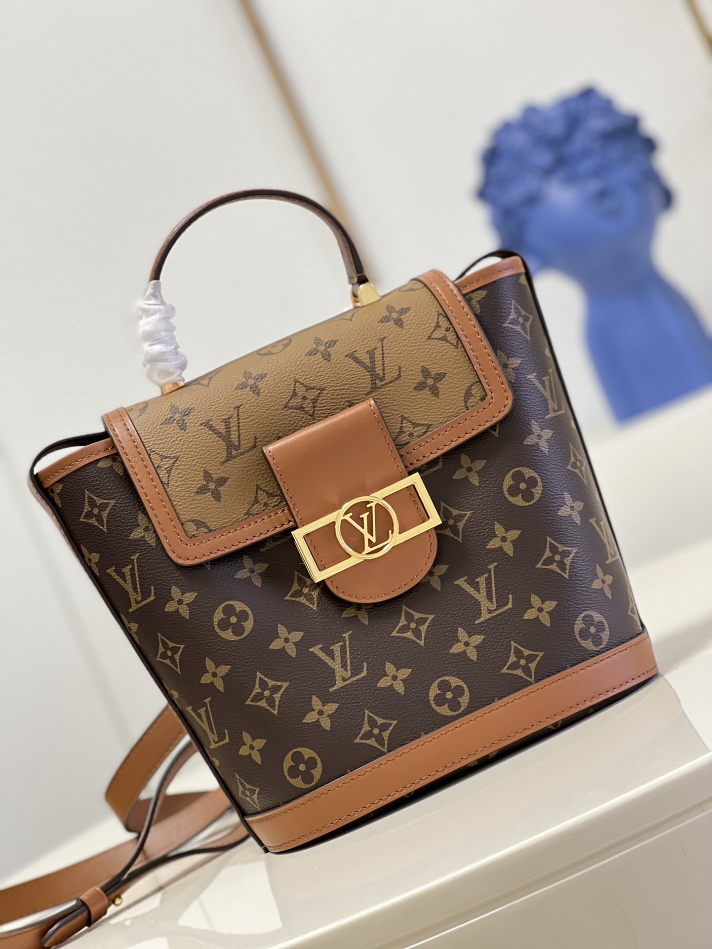 Bagsaaa L0vis Vvtt0n Dauphine Backpack Monogram Reverse - 19*20*12cm