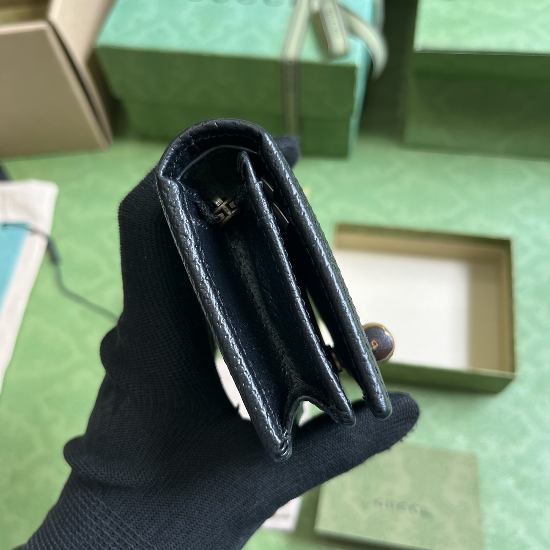Bagsaaa Gvc*1 Diana Wallet Black - 11x8x3cm