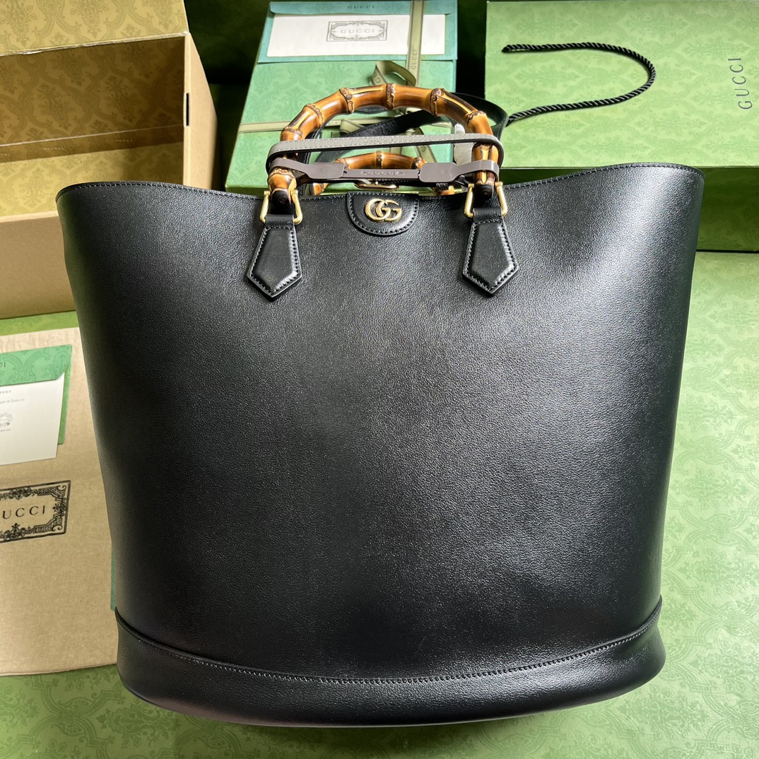 Bagsaaa Gvc*1 GG Diana Black Tote - 40x 34x 21cm