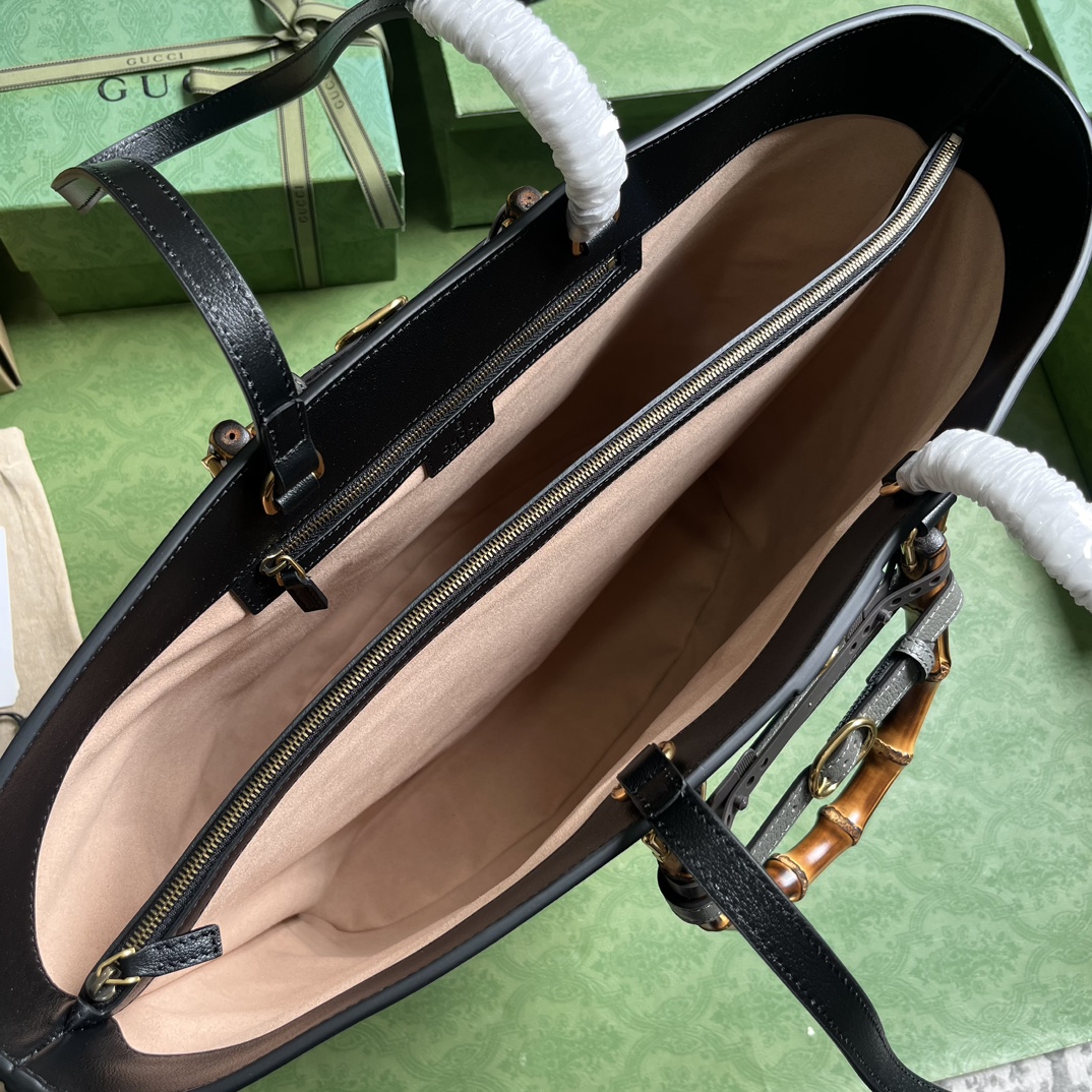 Bagsaaa Gvc*1 GG Diana Black Tote - 40x 34x 21cm