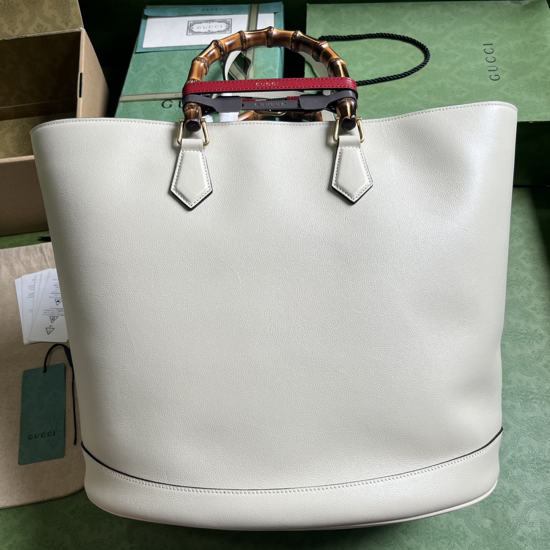 Bagsaaa Gvc*1 GG Diana White Tote - 40x 34x 21cm