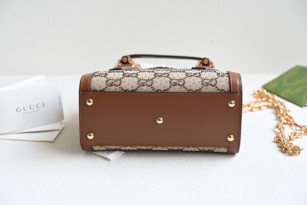 Bagsaaa Gvc*1 Diana 1947 Mini Top Handle Bag - 20x16x10cm