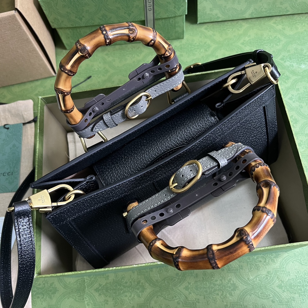 Bagsaaa Gvc*1 Diana Small Shoulder Bag Black Leather - 27x15.5x11cm。