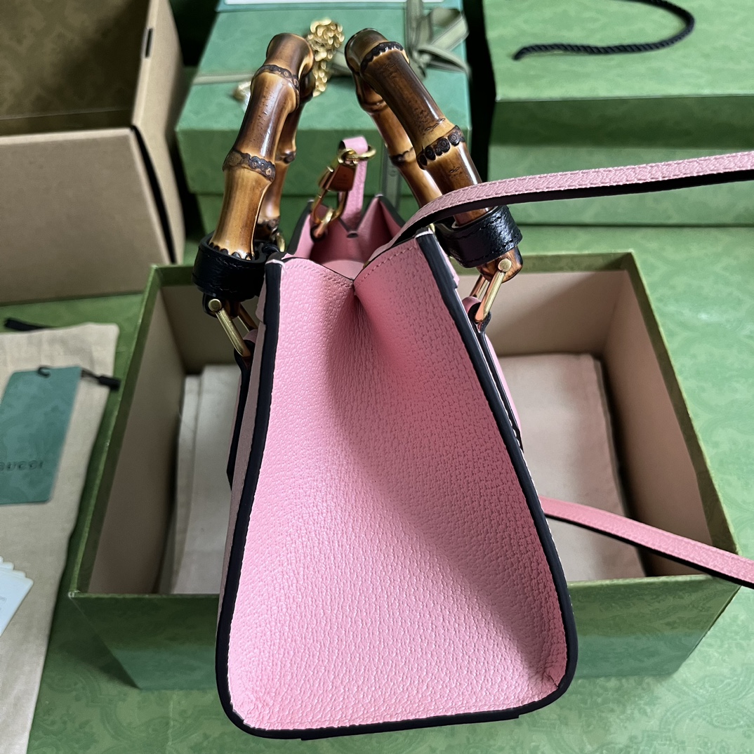 Bagsaaa Gvc*1 Diana Small Shoulder Bag Pink Leather - 27x15.5x11cm。