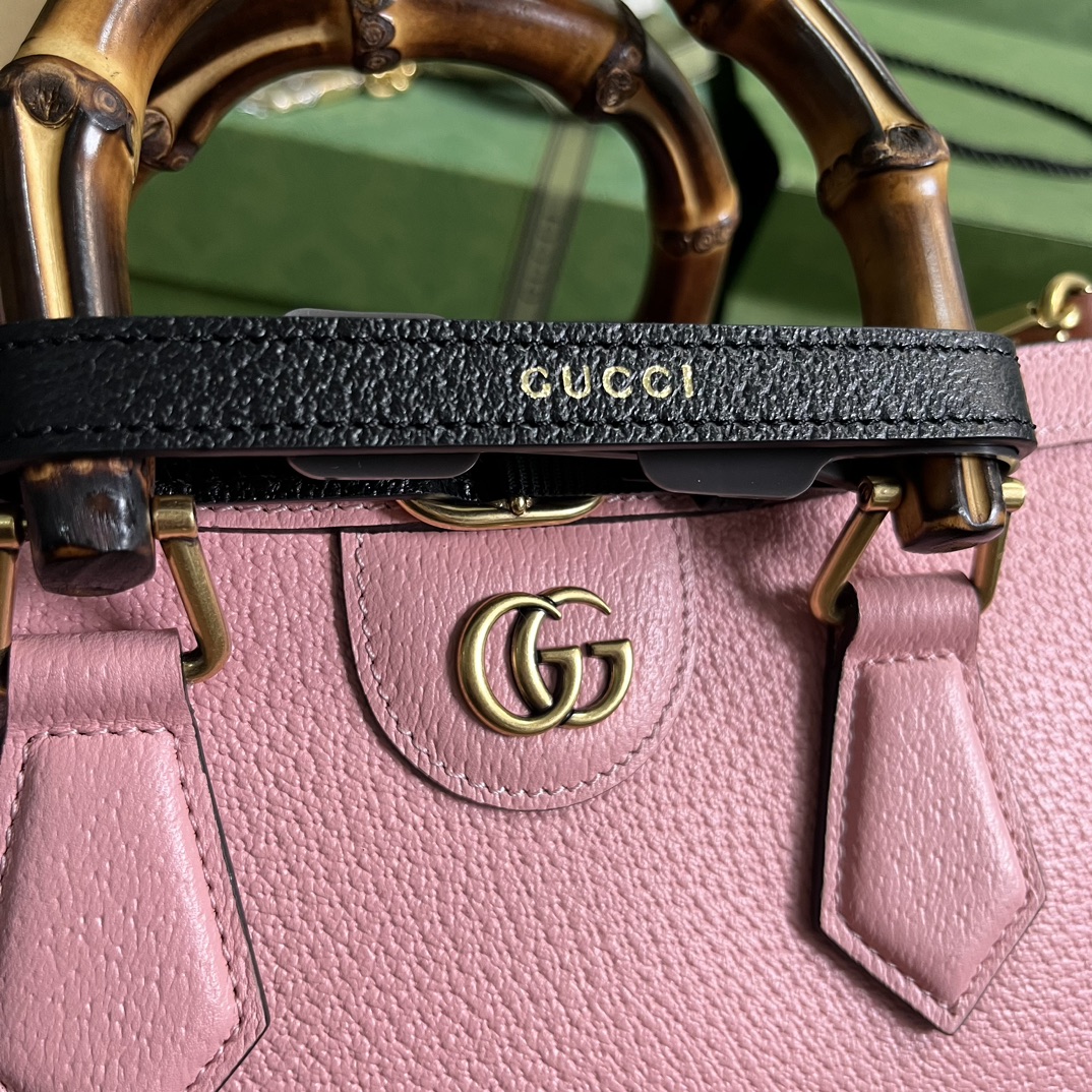 Bagsaaa Gvc*1 Diana Small Shoulder Bag Pink Leather - 27x15.5x11cm。