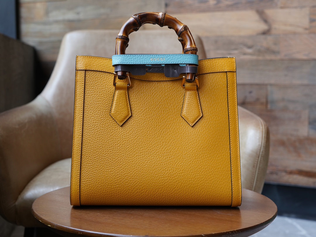 Bagsaaa Gvc*1 Diana GG tote bag yellow - 27x24x11cm