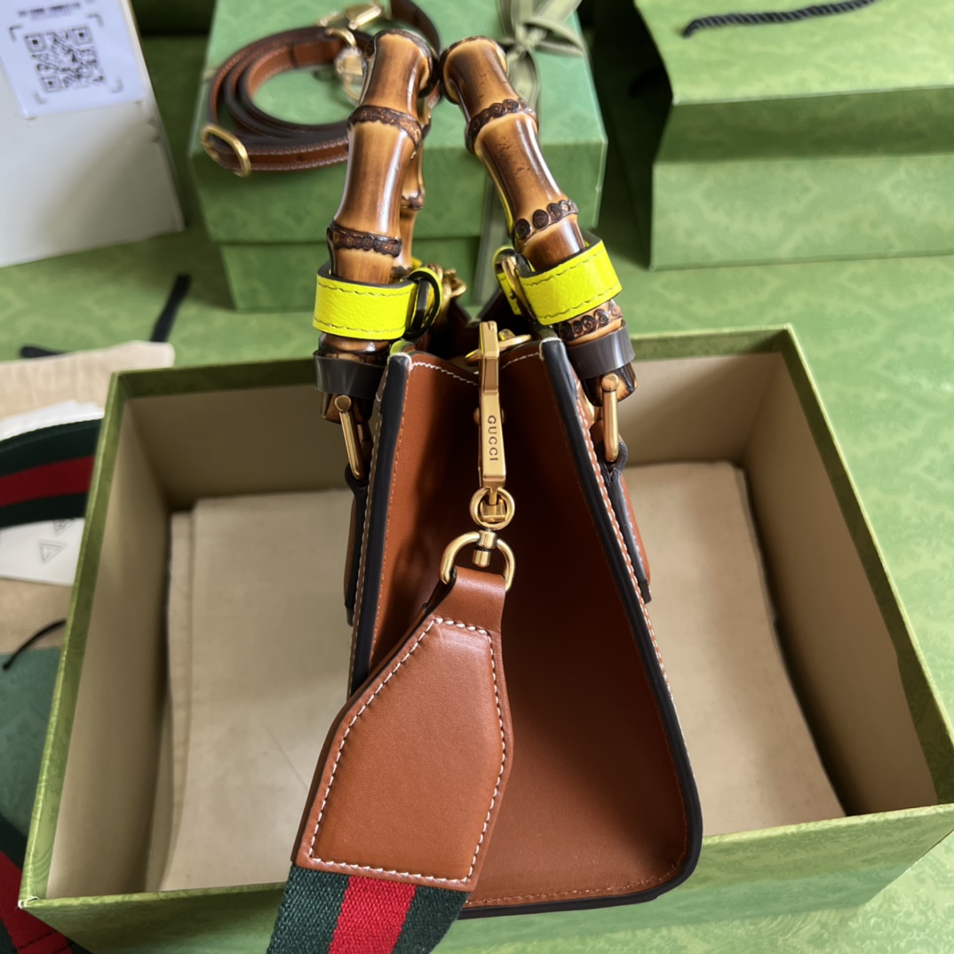 Bagsaaa Gvc*1 Diana GG tote bag brown - 20*16*10cm