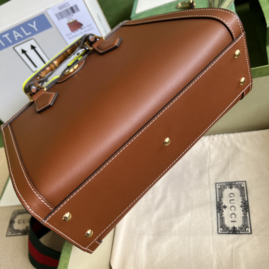 Bagsaaa Gvc*1 Diana GG tote bag brown - 27x24x11cm