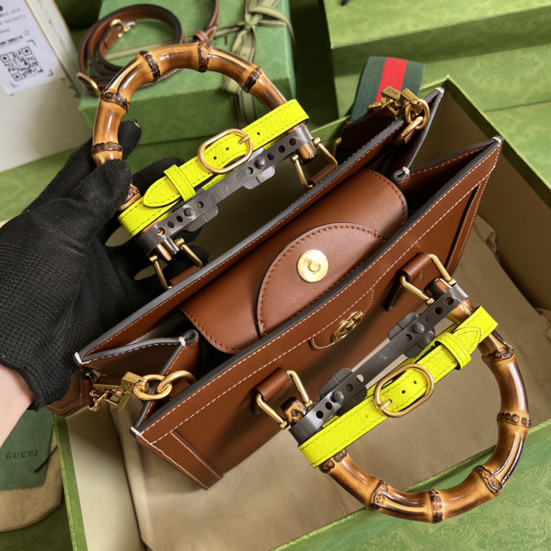 Bagsaaa Gvc*1 Diana GG tote bag brown - 27x24x11cm