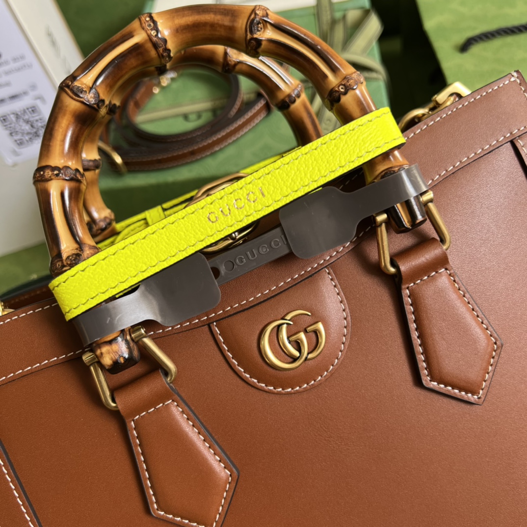 Bagsaaa Gvc*1 Diana GG tote bag brown - 27x24x11cm
