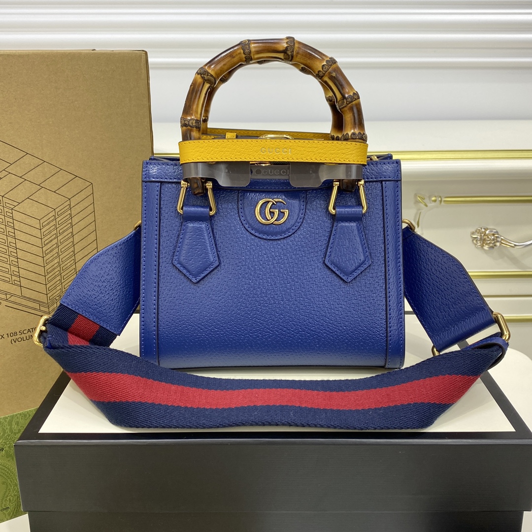 Bagsaaa Gvc*1 Diana GG tote bag dark blue - 20*16*10cm
