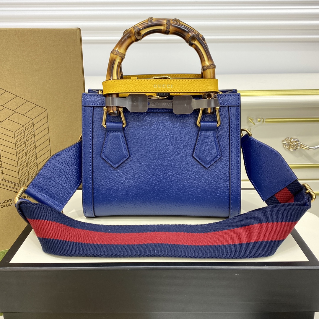 Bagsaaa Gvc*1 Diana GG tote bag dark blue - 20*16*10cm