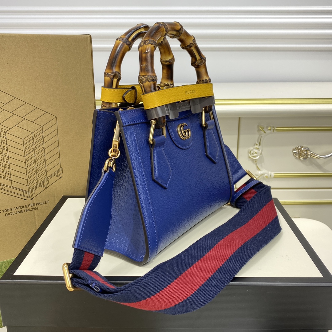 Bagsaaa Gvc*1 Diana GG tote bag dark blue - 20*16*10cm