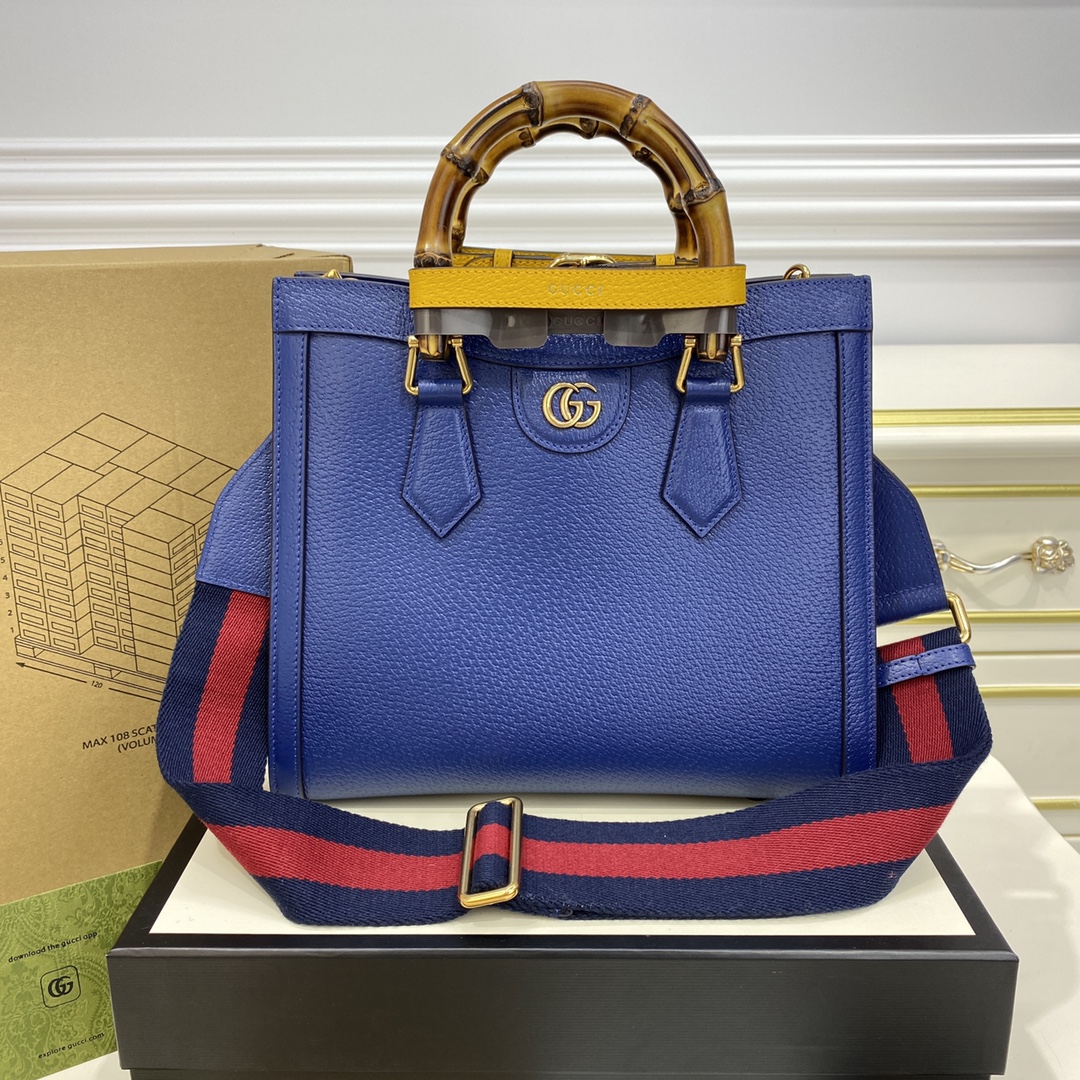 Bagsaaa Gvc*1 Diana GG tote bag dark blue - 27x24x11cm