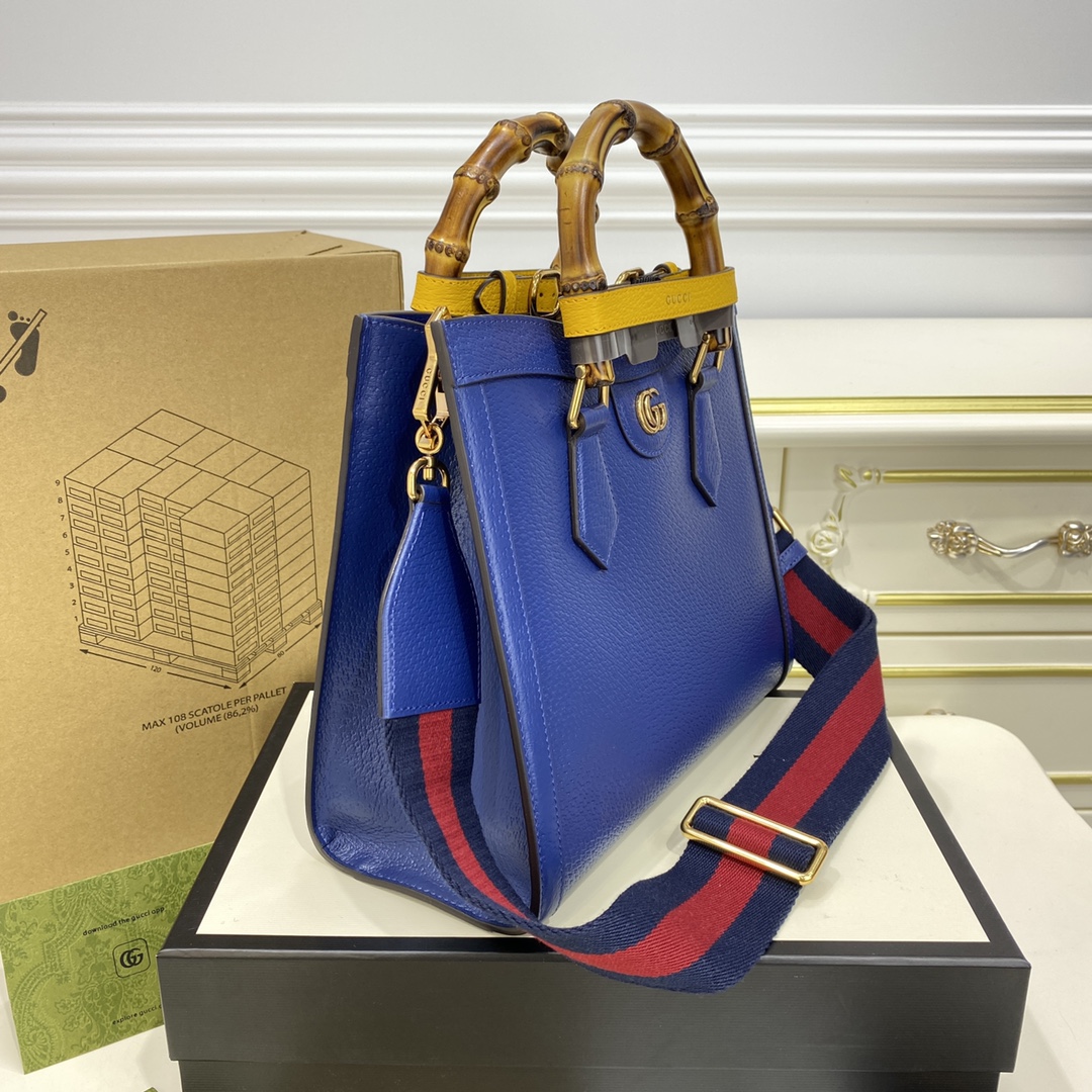 Bagsaaa Gvc*1 Diana GG tote bag dark blue - 27x24x11cm