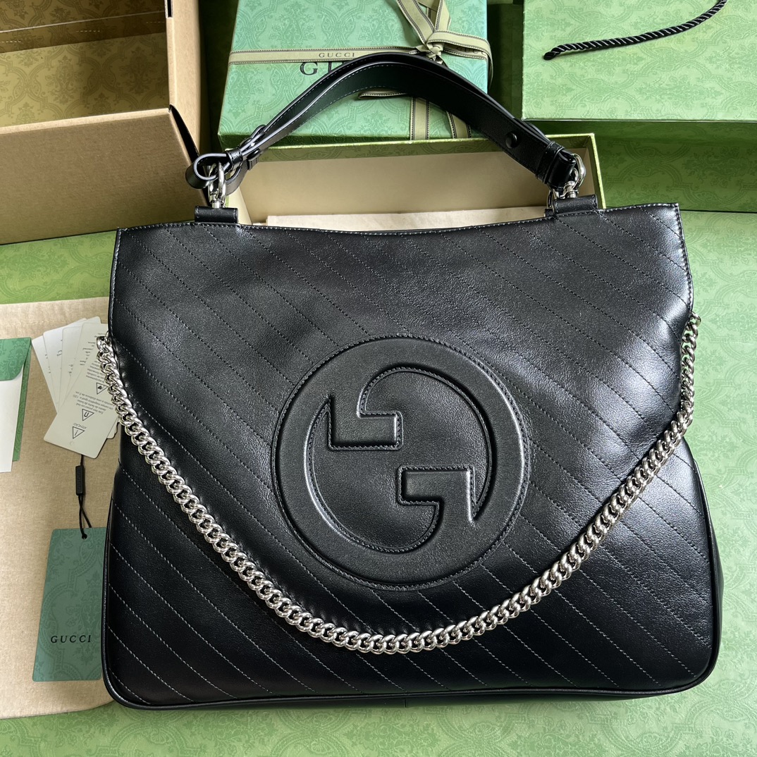 Bagsaaa Gvc*1 Interlocking G Blondie Tote Bag Black - 34.5x 41x 8cm