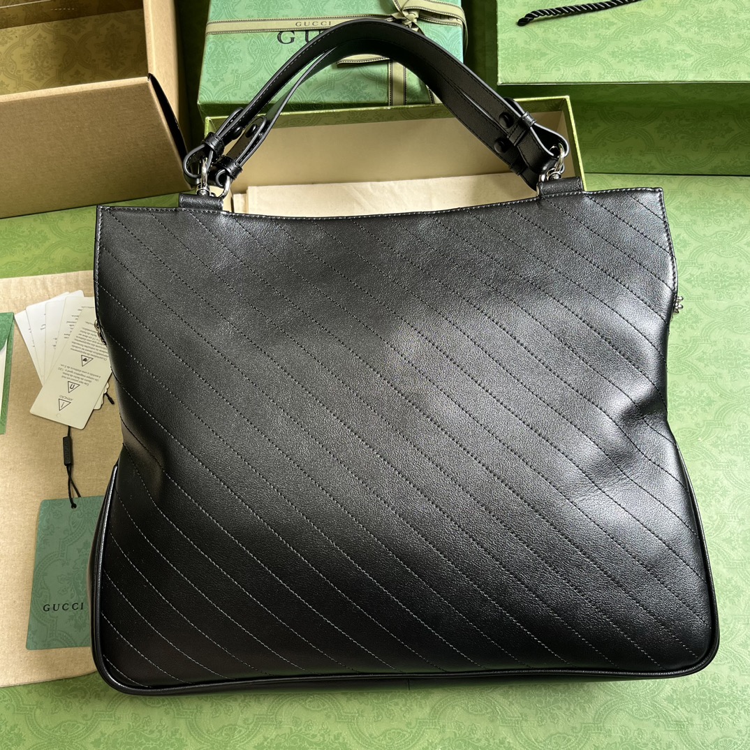 Bagsaaa Gvc*1 Interlocking G Blondie Tote Bag Black - 34.5x 41x 8cm