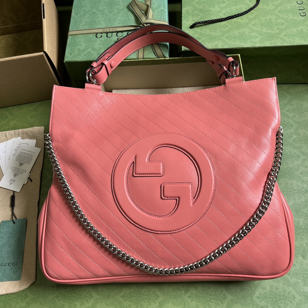 Bagsaaa Gvc*1 Interlocking G Blondie Tote Bag Pink - 34.5x 41x 8cm