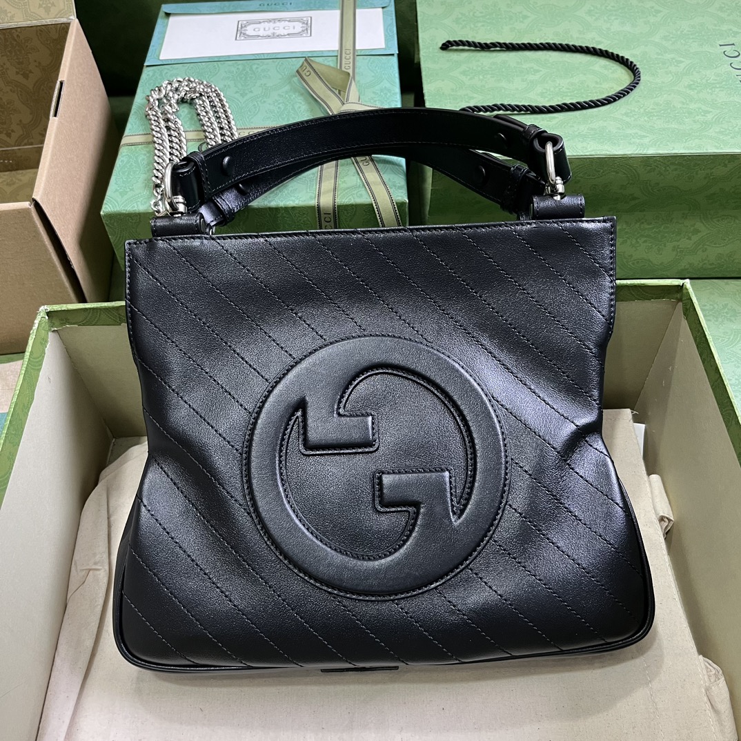 Bagsaaa Gvc*1 Interlocking G Blondie Tote Bag Black - 24x 30x 6cm