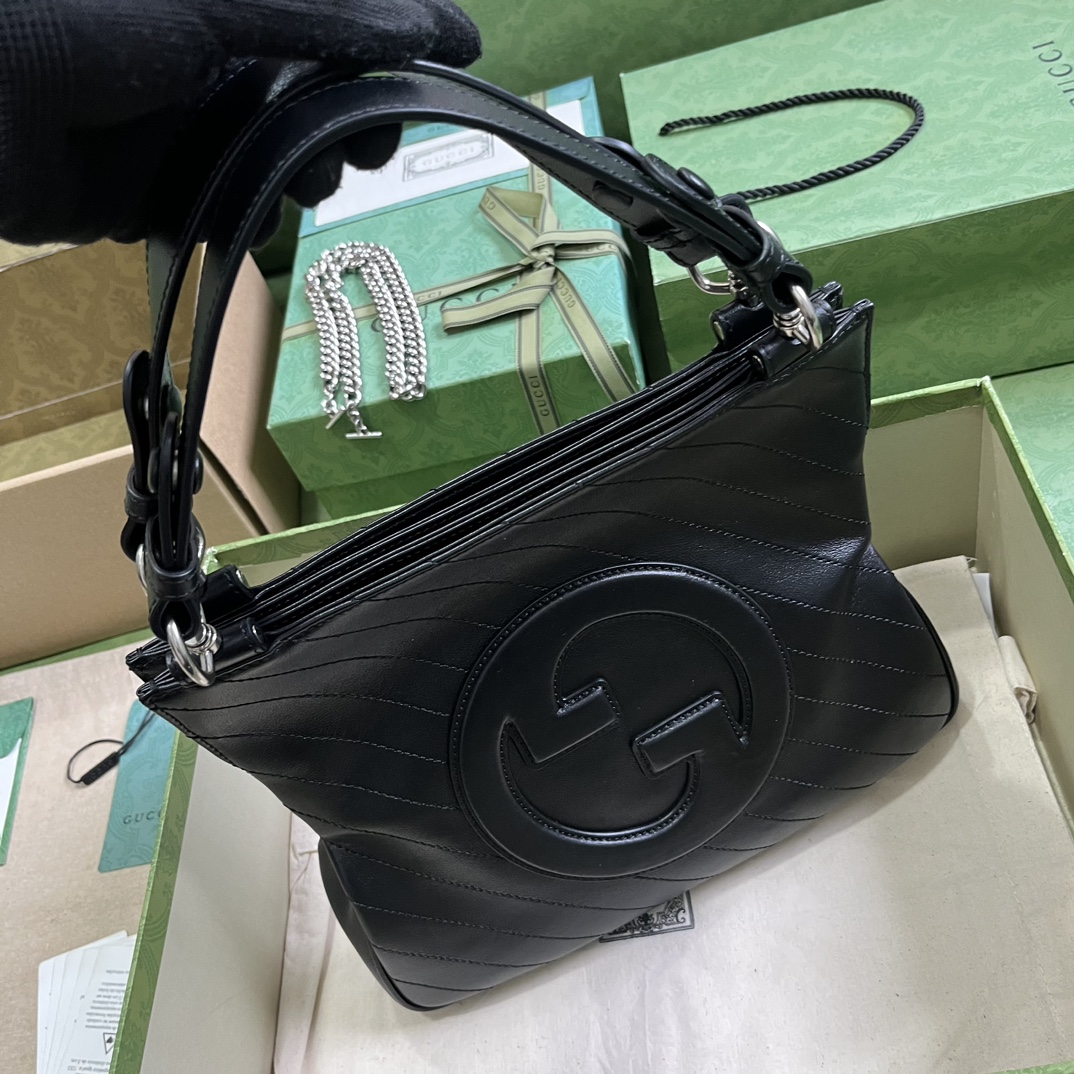 Bagsaaa Gvc*1 Interlocking G Blondie Tote Bag Black - 24x 30x 6cm