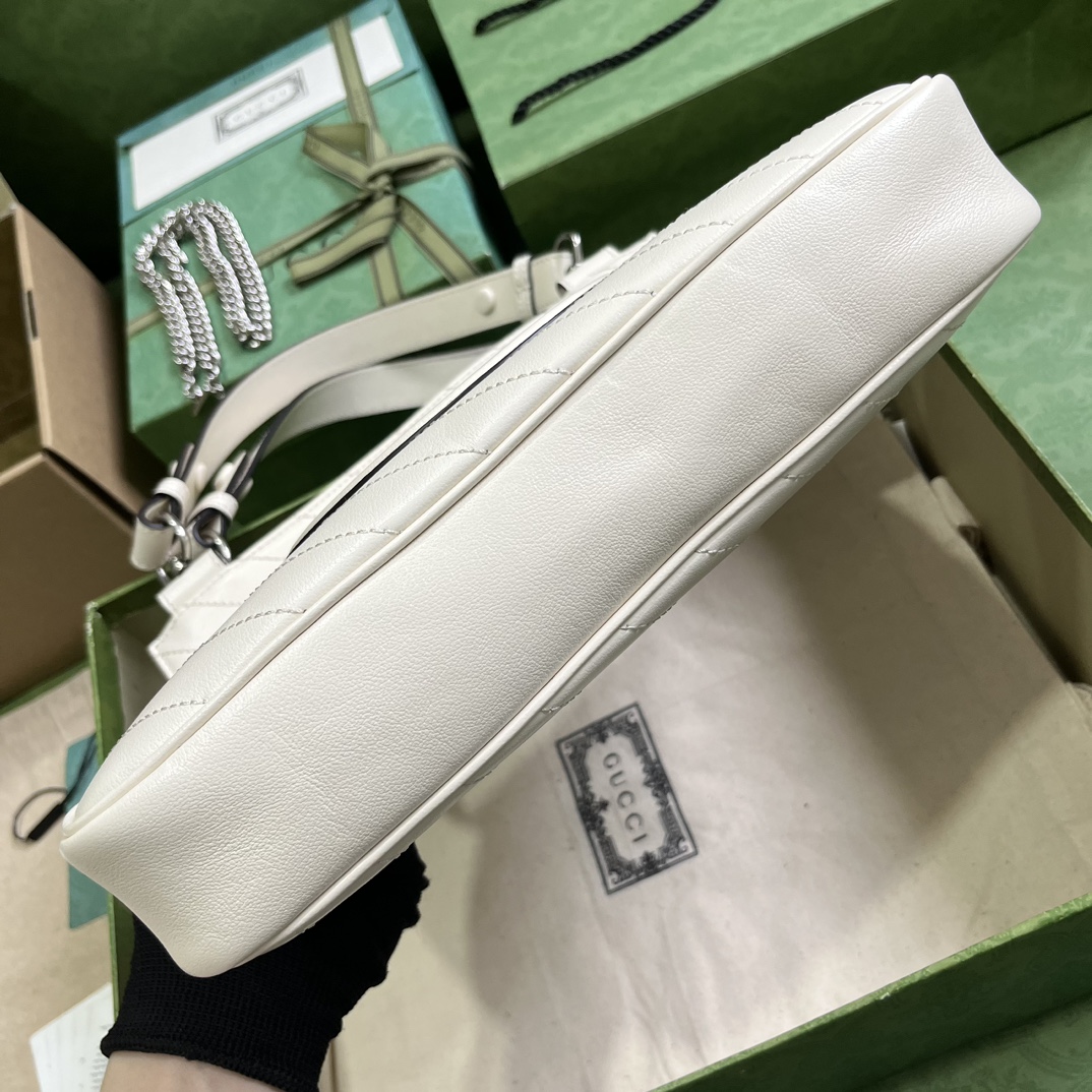 Bagsaaa Gvc*1 Interlocking G Blondie Tote Bag White - 24x 30x 6cm