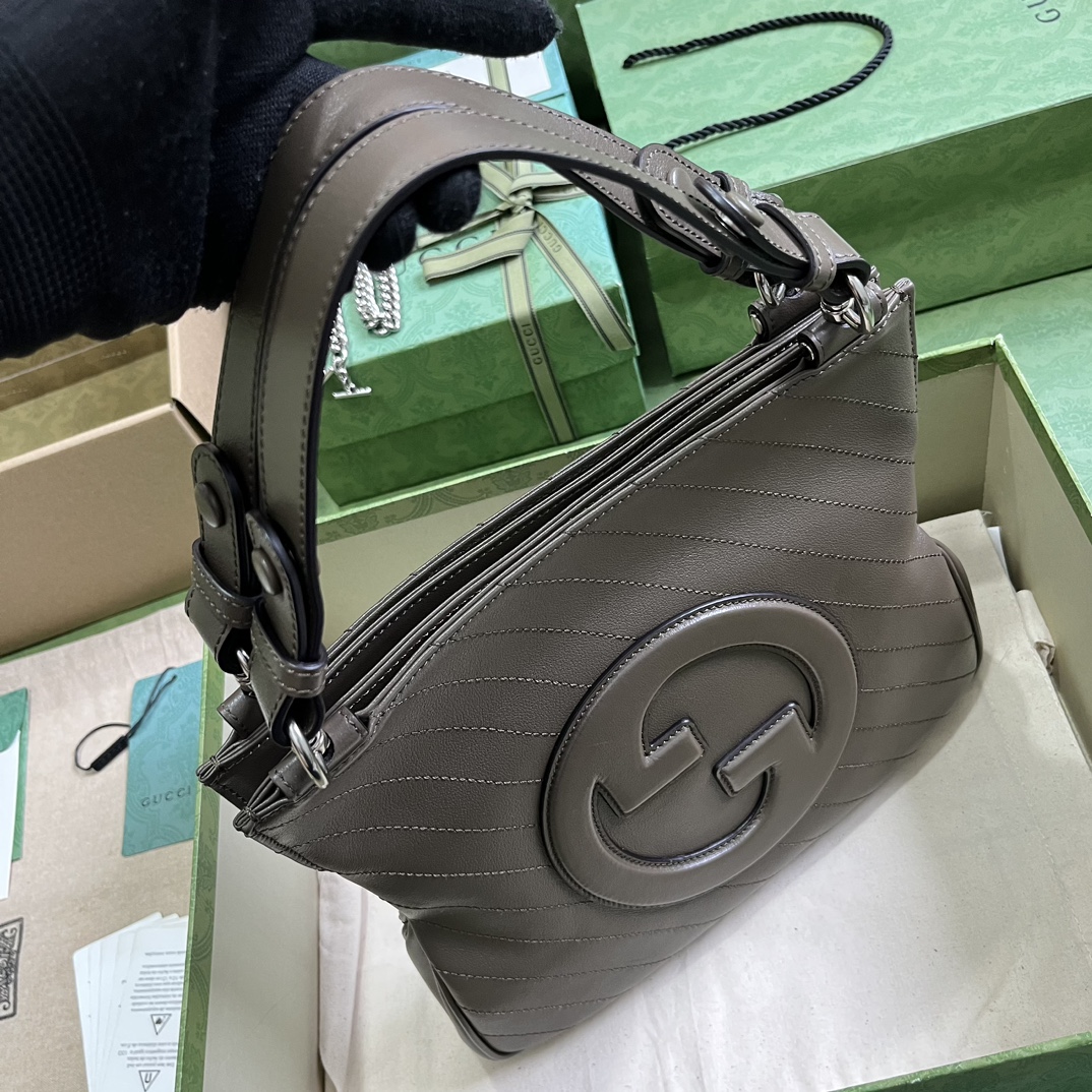 Bagsaaa Gvc*1 Interlocking G Blondie Tote Bag Taupe - 24x 30x 6cm