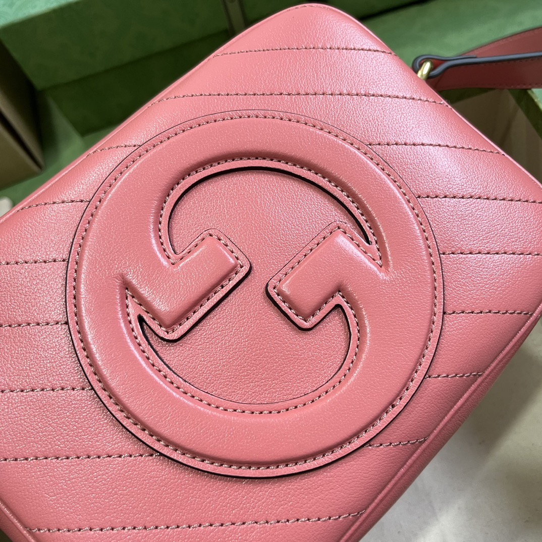 Bagsaaa Gvc*1 Blondie Small Shoulder Pink Leather Bag - 21*15.5*5cm