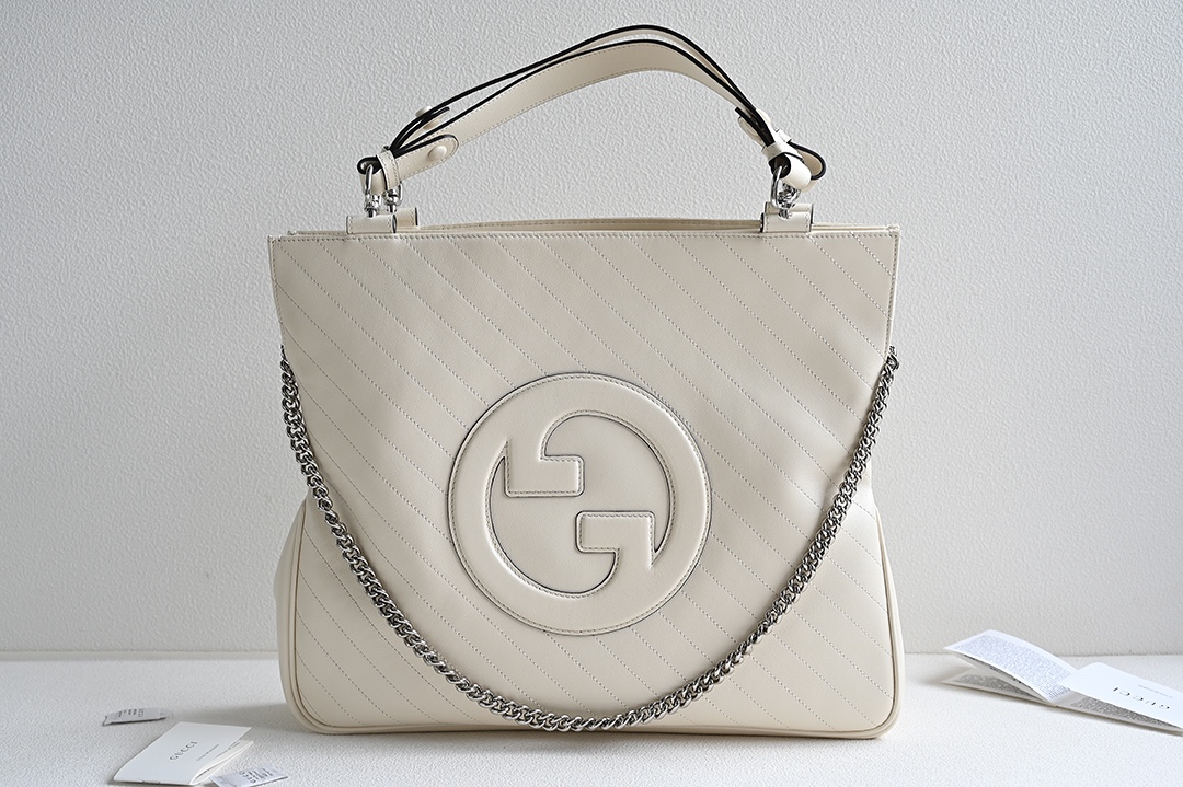 Bagsaaa Gvc*1 Interlocking G Blondie Tote Bag White - 34.5x 41x 8cm