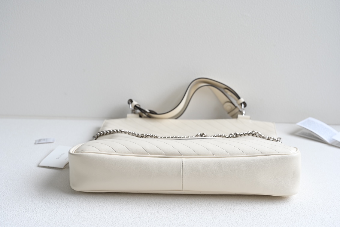 Bagsaaa Gvc*1 Interlocking G Blondie Tote Bag White - 34.5x 41x 8cm