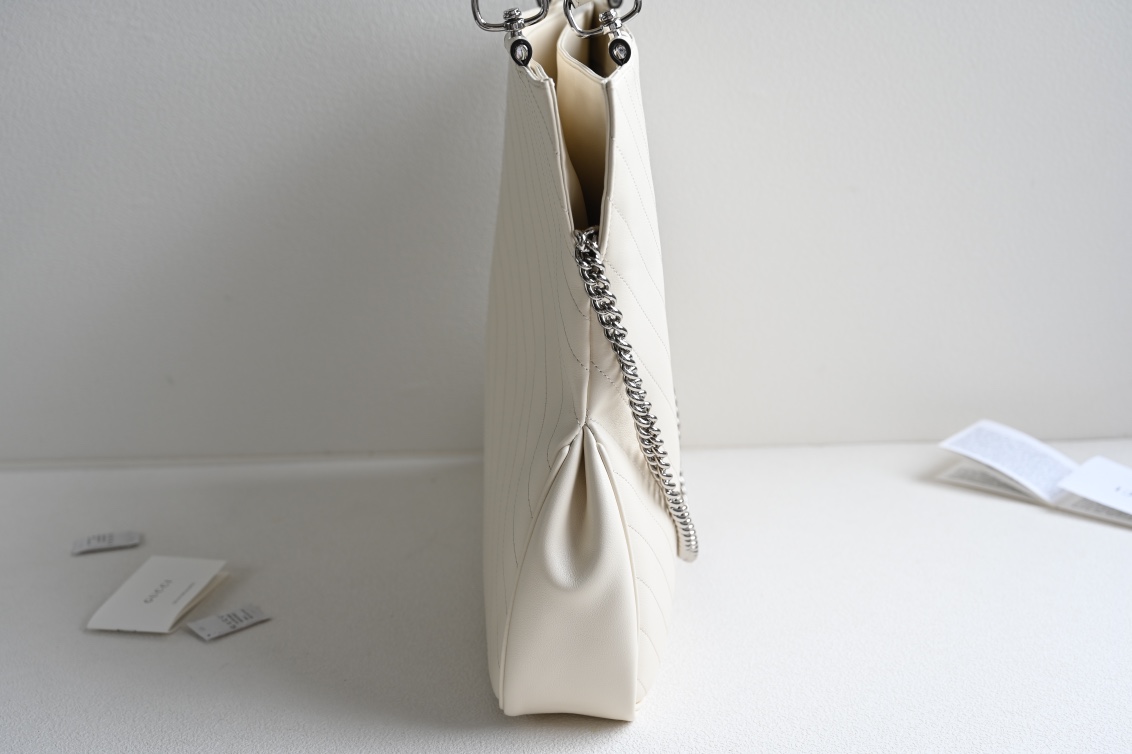 Bagsaaa Gvc*1 Interlocking G Blondie Tote Bag White - 34.5x 41x 8cm