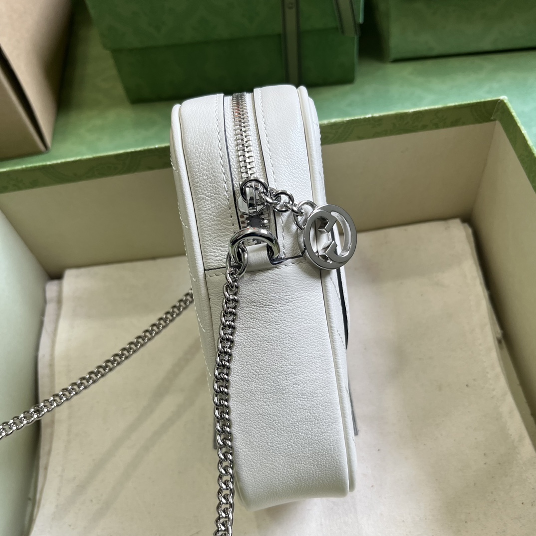Bagsaaa Gvc*1 Blondie Vertical Crossbody White Bag - 18x10.5x4.5cm