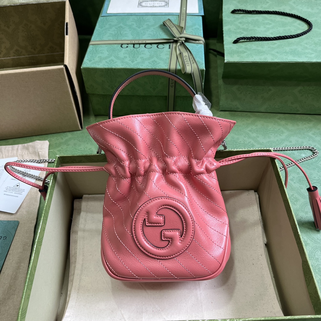 Bagsaaa Gvc*1 Blondie Bucket Pink Bag - 19x 15x 8cm