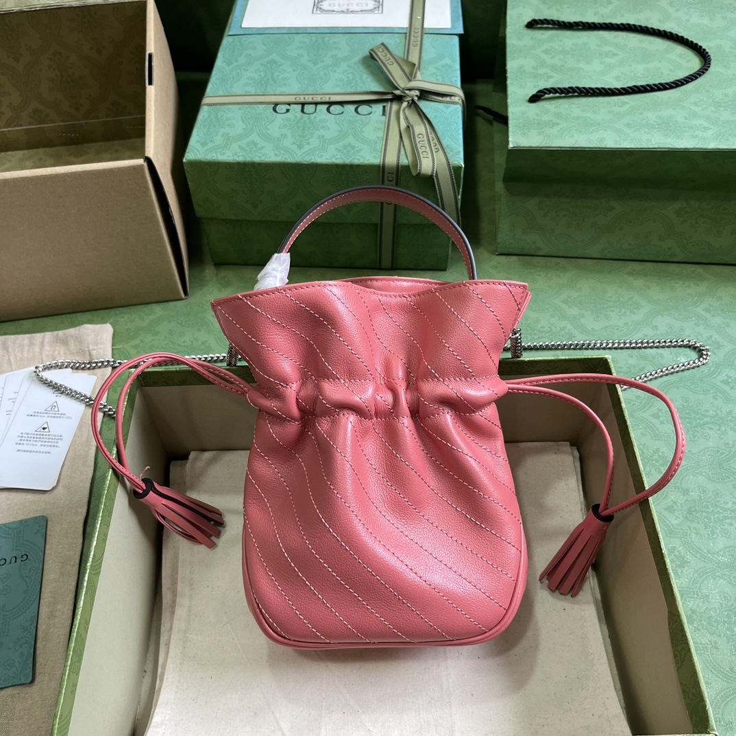 Bagsaaa Gvc*1 Blondie Bucket Pink Bag - 19x 15x 8cm