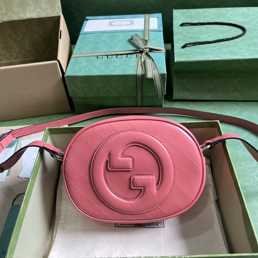 Bagsaaa Gvc*1 Blondie Round Bag Pink - 15x 20x 8cm